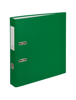 Папка-регистратор (ПВХ+бумага) экономи, 50мм, зеленый