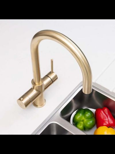 Система мгновенного кипячения воды с газацией и охлаждением 5в1 AQUAHOT ARTISAN MONTBLANC LG (светлое золото)