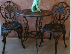 Кофейный комплект из литого алюминия Duo bronze