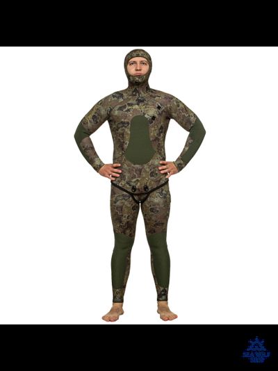 Гидрокостюм неопрен 7мм Marlin CAMOSKIN PRO green р.50