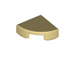 Tile, Round 1 x 1 Quarter, Tan (25269 / 6145570)