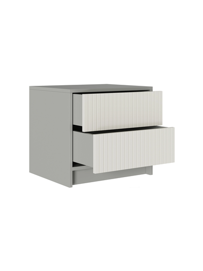 Селена ТМ-001 Тумба прикроватная Шиншилла серая / Кварц грей софт