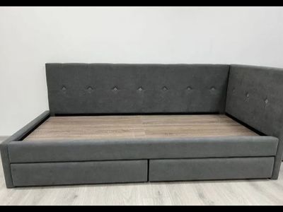 Кровать-тахта Агата Серая (Бонмебель)