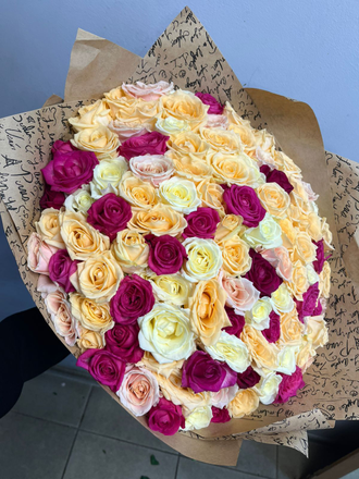 101 роза микс