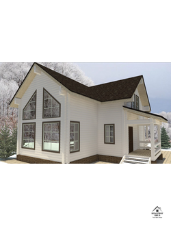 "Банный Рай": Дом из Клееного Бруса с Баней для Истинного Комфорта 179,41 м²