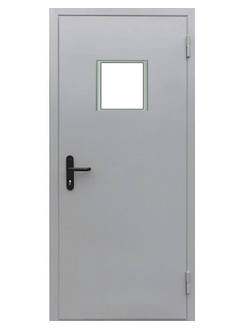 ТЕХНИЧЕСКАЯ МЕТАЛЛИЧЕСКАЯ ДВЕРЬ С ОСТЕКЛЕНИЕМ  арт. ДТО -01