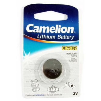 Батарейка литиевая Camelion CR2032/1BL Lithium 1 штука