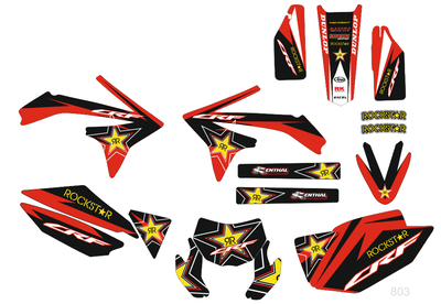 Наклейки Forsage, Baltmotors, Geon Dakar 450, Stels 450 Enduro, Asiawing LD450 LX450 NC250 Honda crf 450x, Rockstar #803