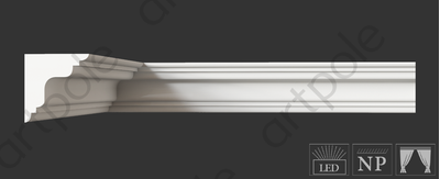 Карниз гладкий SKT23