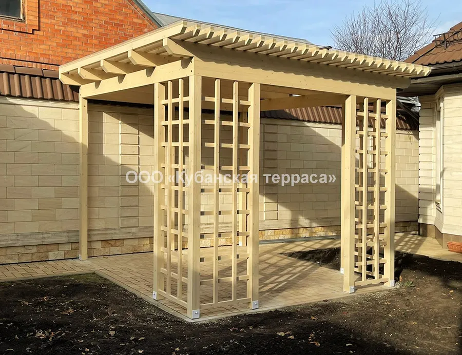 Деревянная пергола 3*3м