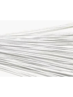 Флористическая проволока 1,6 мм белая, 60 см