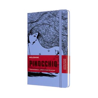 Блокнот Moleskine Pinocchio Фея (нелинованный) Large, голубой