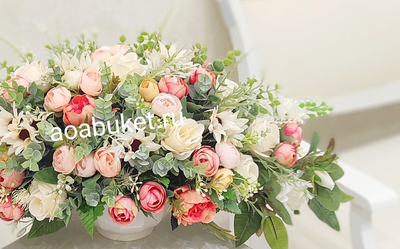 Композиция из искусственных цветов Злата № КП002