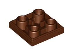 Tile, Modified 2 x 2 Inverted, Reddish Brown (11203 6374056)