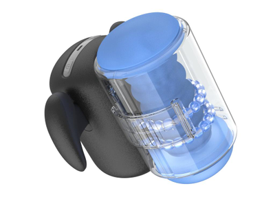 AM-V02003 Инновационный робот-мастурбатор Amovibe Black Knight с массажем бусинами