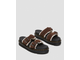 БОСОНОЖКИ DR. MARTENS MYLES SUEDE FUR-LINED BUCKLE SLIDE коричневый