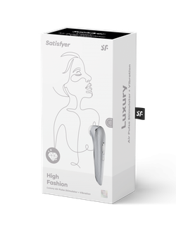 Клиторальный стимулятор Luxury High Fashion Satisfyer, серебристый