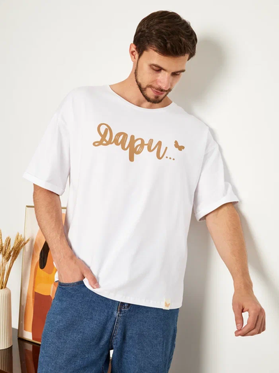 МУЖСКАЯ ФУТБОЛКА БЕЛАЯ "ДАРИ"