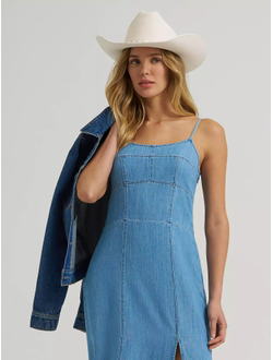 Wrangler® джинсовое макси-платье на бретелях