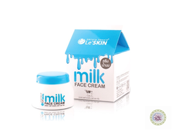 Молочный крем для лица премиум-класса Le'SKIN Milk Face Cream. 30 мл.