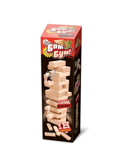 Настольная игра для детей и взрослых Бам-бум падающая башня