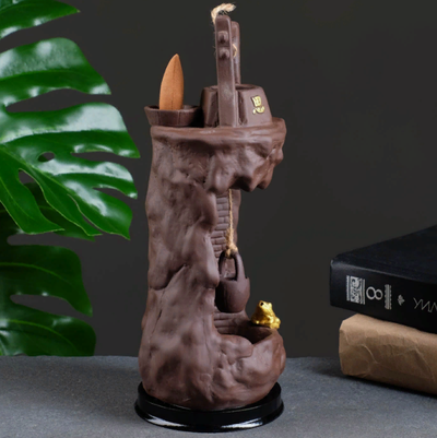 Подставка для благовоний "Денежный колодец" 25х10х10см, с аромаконусами, с подсветкой