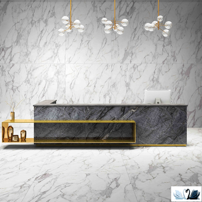 Керамогранит Creto Carrara Elite 80 х 160 см белый