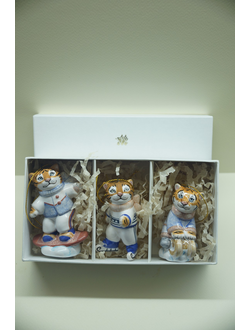 Комплект ёлочных игрушек "Тигрята"