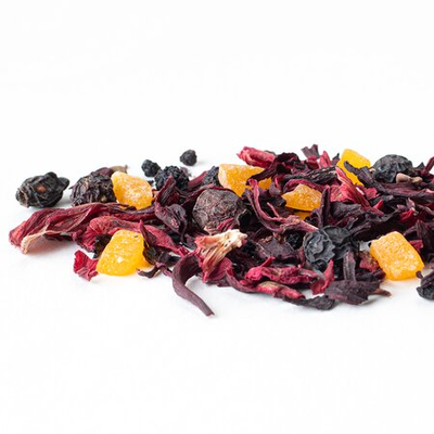 Чай фруктовый Алый закат, ароматизированный