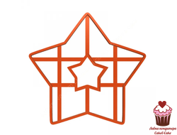 Вырубка для торта Звезда 25см
