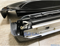 Подножки с подсветкой Toyota Land Cruiser 200 черные