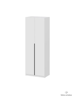 ШК 5 800 шкаф двустворчатый распашной Белый текстурный