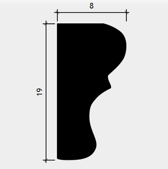 Молдинг 6.51.321 - 19*8*2000мм
