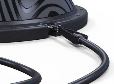 Полусфера гимнастическая надувная Original FitTools R3 с эспандерами и насосом