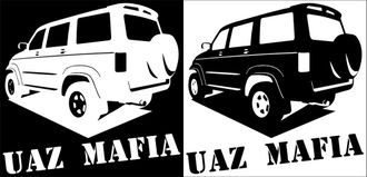 Наклейка Uaz Mafia 2