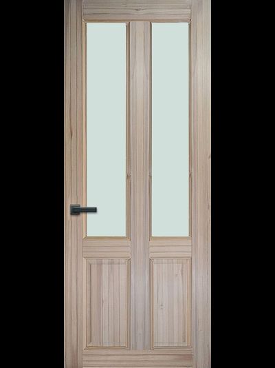 Двери из массива лиственницы ДО 4Ф под стекло