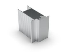 APD60 RAL9006 алюминиевый профиль дверного полотна под 10 мм отделку