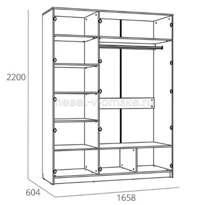 Шкаф комбинированный Livorno (Ливорно) - 013.57Х