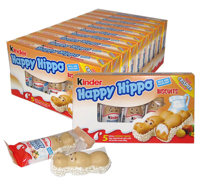 Бисквиты Kinder Happy Hippo с фундуком