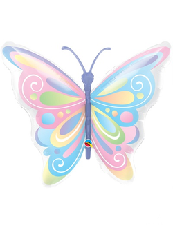 Бабочка пастель 40"/100 см