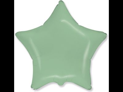 Шар (18''/46 см) Звезда, Мятный, Макарунс