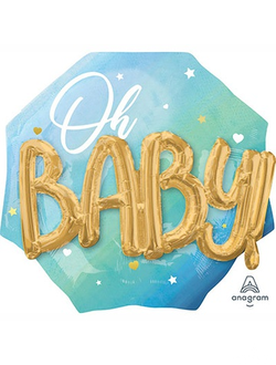 ДЖАМБО "Oh Baby" Буквы 3D мальчик 30"/76CM