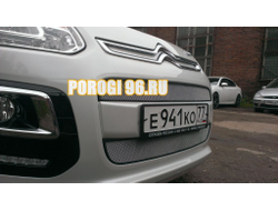 Защита радиатора Citroen C3 Picasso 2013- (2 части) chrome