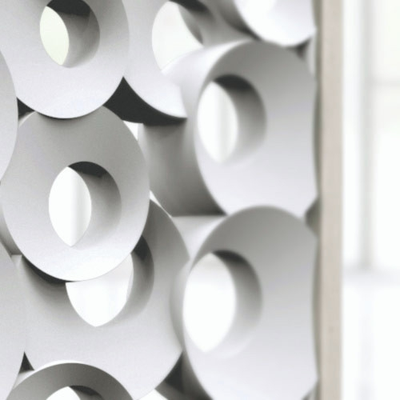 Декоративный 3D блок для перегородки из гипса (модель 108)