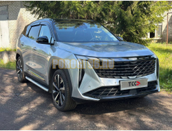 Пороги алюминиевые с пластиковой накладкой 1820 мм ТСС для Geely Atlas 2023-