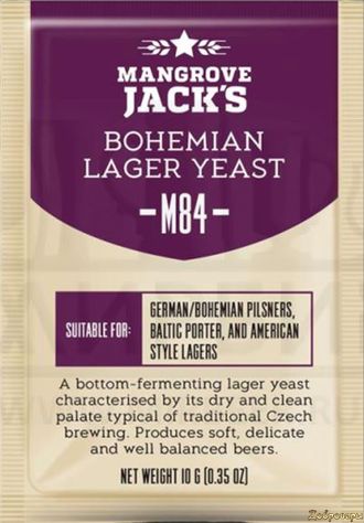 Пивные дрожжи Mangrove Jack's "Bohemia Lager M84", 10 г