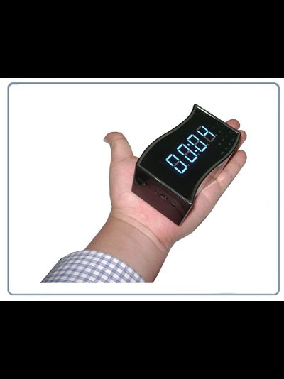 Охранная видеокамера /IP видеоняня WiFi/LAN (Часы настольные, волна)  с аккумулятором с DVR, Full HD (Camwf)