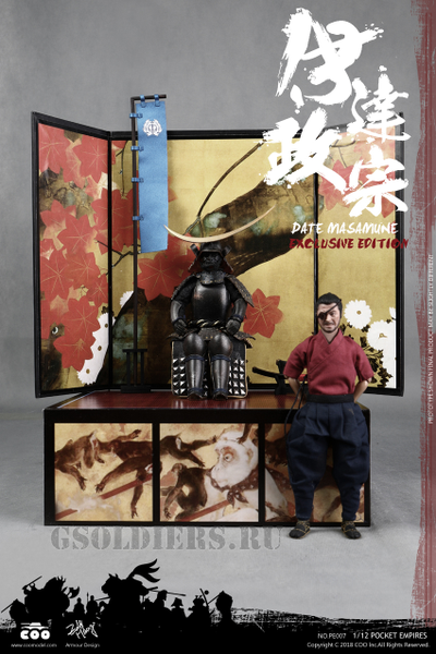 Самурай Датэ Масамунэ, фигурка 1/12 PALM EMPIRES DATE MASAMUNE (EXCLUSIVE EDITION) (PE007) COOMODEL