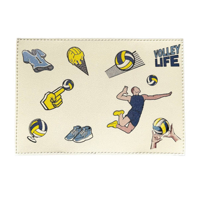 Обложка для паспорта белая со стикерами