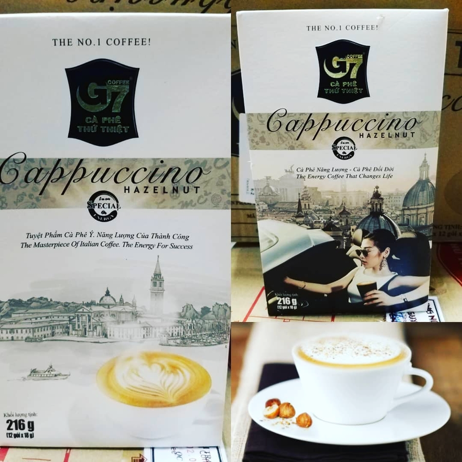 КОФЕ Trung Nguyen Cappuccino Hazelnut G7 CA PHE THU THIET